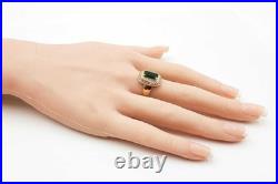 James Avery Heirloom Emerald & Diamond Ring 18k Gold 9.5g Size 6.25 Fw0726czxdu