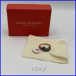 James Avery Horse And Roses Sterling Silver Women's Ring Retired Size 7.5 NIB