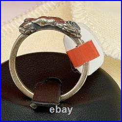 James Avery Horse And Roses Sterling Silver Women's Ring Retired Size 7.5 NIB