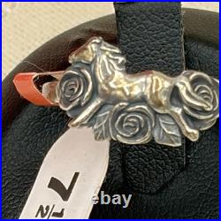 James Avery Horse And Roses Sterling Silver Women's Ring Retired Size 7.5 NIB