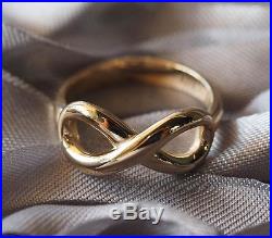 James Avery Infinity Ring 14k Yellow Gold Size 6.75