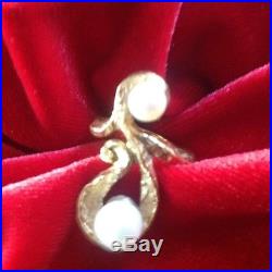 James Avery Jewelry, 14K Gold, Dos Perlas Ring Size 8