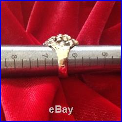 James Avery Jewelry, BEADED DOME RING, GOLD, Excellent Condition, Retired