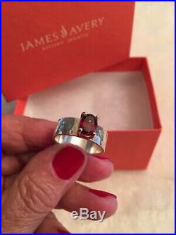 James Avery Julietta Garnet 14K Gold Sterling Silver Ring