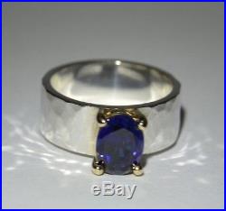 James Avery Julietta Ring with Blue Sapphire in 14k Gold and Sterling Silver