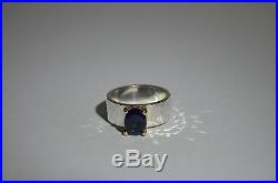 James Avery Julietta Ring with Blue Sapphire in 14k Gold and Sterling Silver