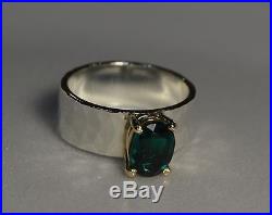 James Avery Julietta Ring with Emerald 14k Gold and Sterling Silver