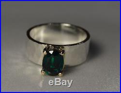 James Avery Julietta Ring with Emerald 14k Gold and Sterling Silver