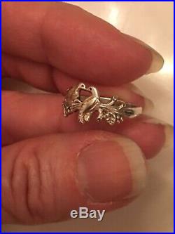 James Avery Kissing Birds / Love Birds Ring, Size 7, Retired