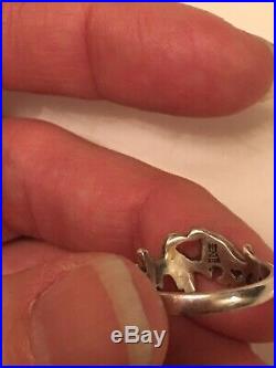 James Avery Kissing Birds / Love Birds Ring, Size 7, Retired