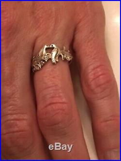 James Avery Kissing Birds / Love Birds Ring, Size 7, Retired