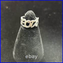 James Avery LOVE Script Ring, Retired Size 5. Good Condition