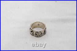 James Avery La Paloma Dove Flower Retired Sterling Silver Band Ring Size 6.5