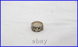 James Avery La Paloma Dove Flower Retired Sterling Silver Band Ring Size 6.5