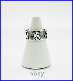 James Avery La Primavera Ring Dove and Flower Size 7 Band Rare Retired Vintage