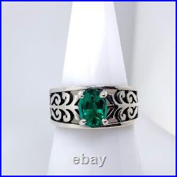 James Avery Lab Emerald Sterling Silver Adoree Ring (DG7147855) James Avery Lab Emerald Sterling Silver Adoree Ring (DG7147855)