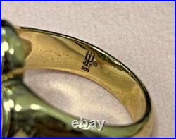 James Avery Ladies 14K Yellow Gold Mother's Love Heart Cocktail Ring Size 7.5