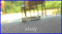 James Avery Ladies 18K WG 5 Diamond Channel Wedding Band Debra Ring size 5.75
