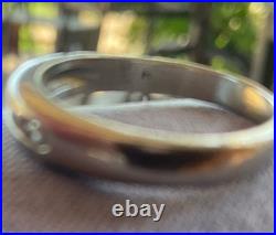 James Avery Ladies 18K WG 5 Diamond Channel Wedding Band Debra Ring size 5.75