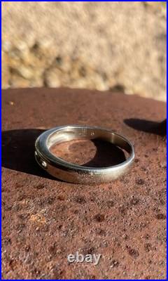 James Avery Ladies 18K WG 5 Diamond Channel Wedding Band Debra Ring size 5.75