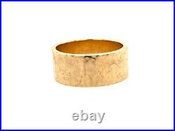 James Avery Large 14k Hammered Wedding Band, Sz 9.5