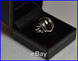 James Avery Large Knot Ring in Sterling Silver and 14k Gold Size 5 1/2