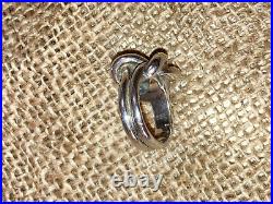 James Avery Large Love Knot Ring SZ 6 Bold Sterling Silver? RETIRED RARE