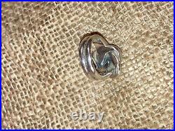 James Avery Large Love Knot Ring SZ 6 Bold Sterling Silver? RETIRED RARE