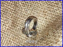 James Avery Large Love Knot Ring SZ 6 Bold Sterling Silver? RETIRED RARE