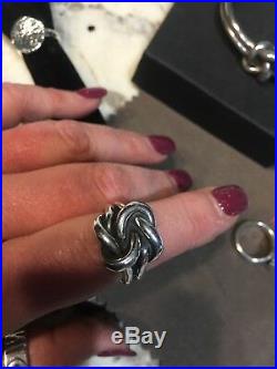James Avery Large Lovers Knot 925 Ring Size 9