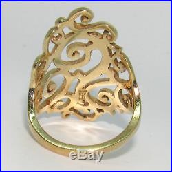 James Avery Long Sorrento Ring 14k Yellow Gold Sz. 8 Authentic & Original
