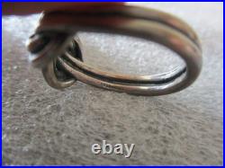James Avery Love Knot (retired) + Eternal Ribbon Cross Sterling Silver Rings (2)