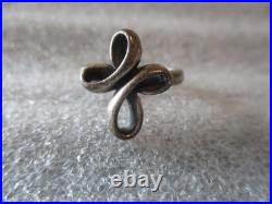 James Avery Love Knot (retired) + Eternal Ribbon Cross Sterling Silver Rings (2)