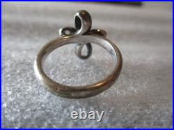 James Avery Love Knot (retired) + Eternal Ribbon Cross Sterling Silver Rings (2)