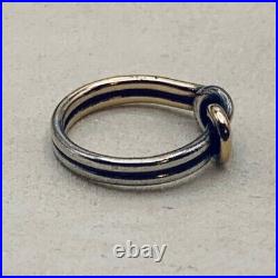 James Avery Lovers Knot Ring Retired Size 3 1/2 14k Gold and Sterling Silver 925