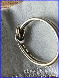 James Avery Lovers Knot Ring Retired Size 8, 14kt & 925