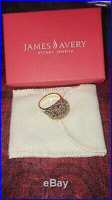 James Avery Margarita Daisy Flower Large Dome Ring, 14k Gold, Size 8