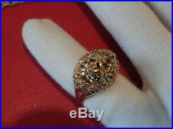 James Avery Margarita Daisy Flower Large Dome Ring 14k gold Ring Size 6