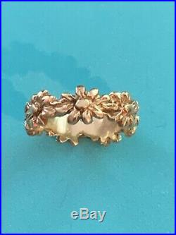 James Avery Margarita Daisy Ring 14K Gold Size 5 1/2