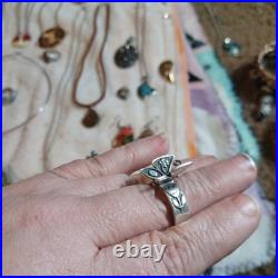 James Avery Mariposa Sterling silver ring retired size 10