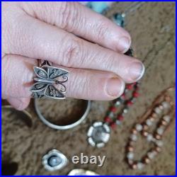 James Avery Mariposa Sterling silver ring retired size 10