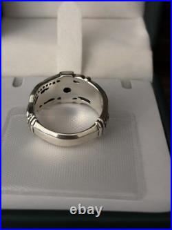 James Avery Martin Luther Sterling Silver 925 Garnet Ring