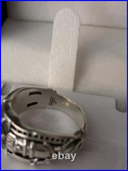 James Avery Martin Luther Sterling Silver 925 Garnet Ring