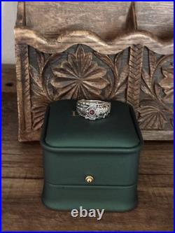 James Avery Martin Luther Sterling Silver 925 Garnet Ring