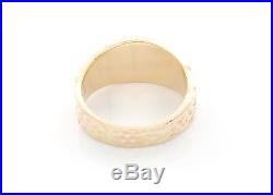 James Avery Mens 14k Yellow Gold Textured Raised Crosslet Ring(NO RESERVE)
