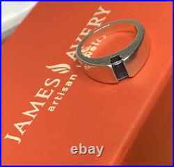 James Avery Meridian Blue Topaz Sterling Silver Ring Size 5.25 JA GIFTBOX