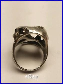 James Avery. Meteorite Moonrock Ring. 925 Size 7.5. Retired, Rare! (19004053)
