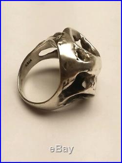 James Avery. Meteorite Moonrock Ring. 925 Size 7.5. Retired, Rare! (19004053)