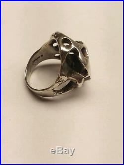 James Avery. Meteorite Moonrock Ring. 925 Size 7.5. Retired, Rare! (19004053)