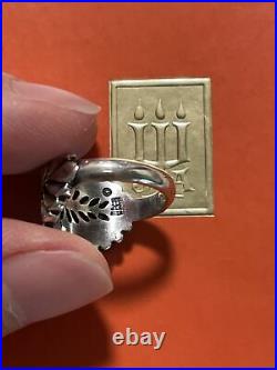 James Avery Mimosa Leaf Sterling Silver Ring Rare Retired Design